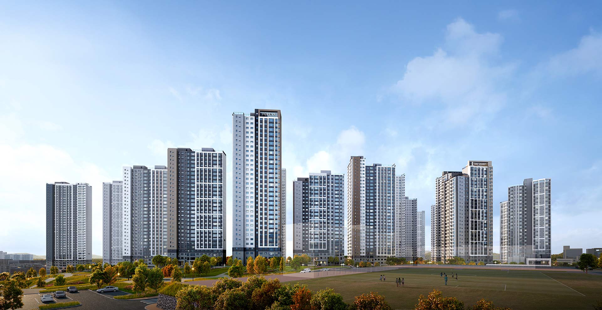 산곡역 자이힐스 하늘채 조감도 3