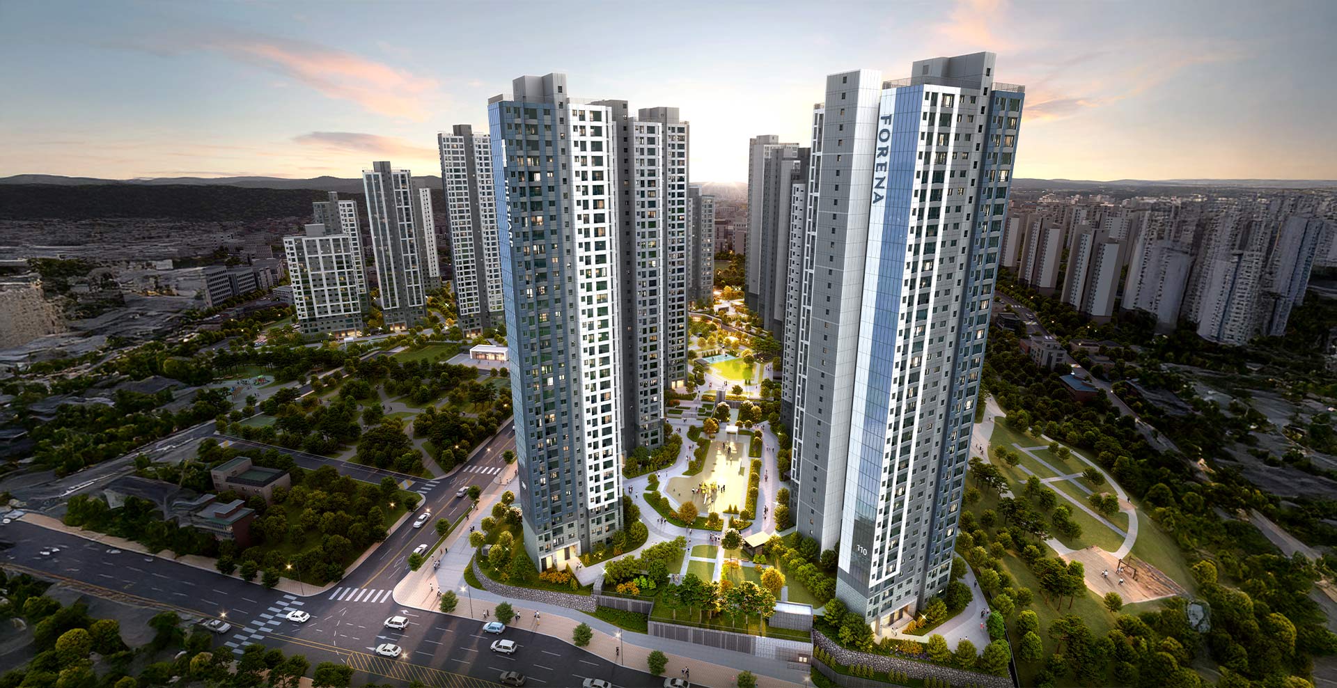 산곡역 자이힐스 하늘채 조감도 4