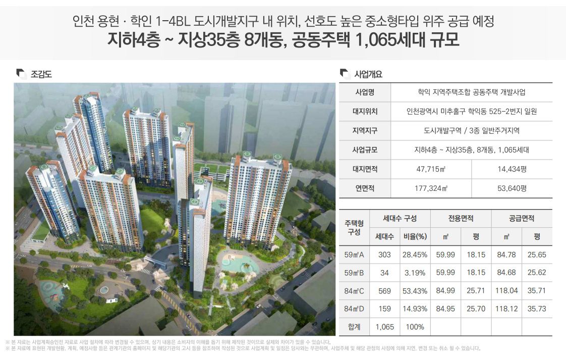 학익 루미엘 사업개요 메인 이미지